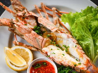 Ise lobster and Japanese Black beef fillet course