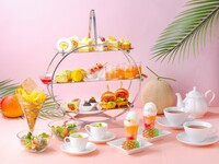【オンライン事前決済】【2026年7月1日～8月31日】【150分制・窓側席確約・乾杯用モクテル付】アフタヌーンティーセット ～メロン・マンゴー・ピーチ～
