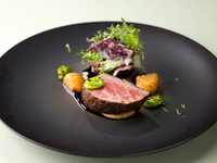 Menu de saison 季節のフレンチコース（メイン黒毛和牛ランプ肉）　