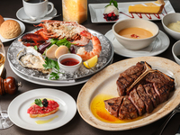 2周年記念 限定価格【COURSE THE BENJAMIN】USDA PRIME Tボーンステーキ,シーフードプラッターを含む全8品 