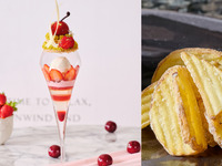 【平日限定】◇ポテトフライ＆ご褒美スイーツ◇いちごとチェリーのジュエルパフェ（コーヒーまたは紅茶1杯つき）