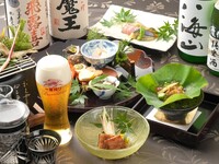 個室確約×プレミアム飲み放題150分付き懐石コース　18,000円