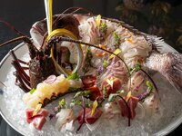 【お祝いプラン】イセエビ＆鯛の姿造り付き京懐石コース　6名様