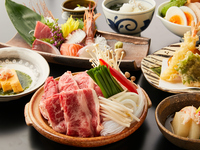 【個別】一人一鍋　季節野菜の陶板コース　5500円　2時間飲み放題つき