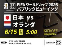 【6/15（月）日本 VS オランダ】⚽サッカー観戦パック3時間