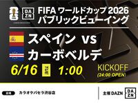 【6/16（火）スペイン VS カーボベルデ】⚽サッカー観戦パック3時間