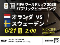 [June 21st (Sun) Netherlands vs Sweden] ⚽ 3-hour football viewing package