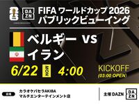【6/22（月）ベルギー VS イラン】⚽サッカー観戦パック3時間