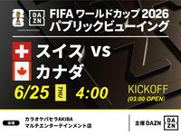 【6/25（木）スイス VS カナダ】⚽サッカー観戦パック3時間