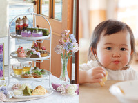 個室deアフタヌーンティー【平日・3時間カフェフリー★キッズスペース付】🍓いちごも楽しむ🍓抹茶と紫陽花のアフタヌーンティ with 祇園辻利