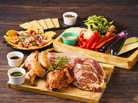 平日16:00～17:30予約限定！！牛タン＆コンログレードアップBBQ2時間飲み放題付きプラン　11品　6800円(税込) 　