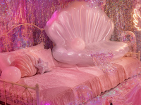 早期予約割⭐️ピンクベッド×貝殻うきわのお席🫧NightPool × Mermaid Afternoontea