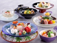 ＜うえまち会席＞造り、焼き物、揚げ物など