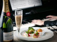 【ディナータイム限定】モエエシャンドンフリーフロー&おつまみ1プレート付*6月限定