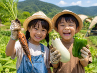 【季節限定】有機野菜の収穫体験オプション