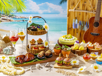 【Web booking / Special price with welcome drink】Weekday Hawaian Meat Afternoon Tea with  Sweets Buffet