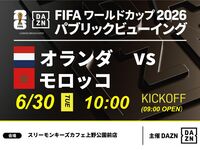 【6/30（火）オランダ VS モロッコ】⚽サッカー観戦パック3時間