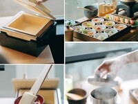 Weekday-exclusive price: [Sora-ni Tofu Lunch] A course featuring freshly made tofu from Hitohi, a colorful nine-item meal set, and yuba hanagama rice.