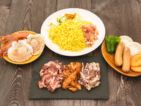 【８月限定特典付き】「食材+器材」BBQエンジョイプラン　大満足♡お肉＆シーフードセット（10品）