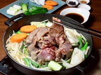 All-you-can-eat raw lamb jingiskan and ginjo lamb shabu-shabu course