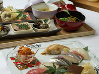 ランチ限定☆鮨と天麩羅の贅沢御膳☆