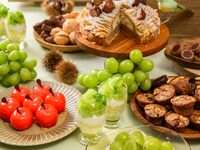 【9月・10月】ワイン&生ビール飲み放題付・秋の味覚～ぶどう・いちじく・栗～スイーツビュッフェ 8300円