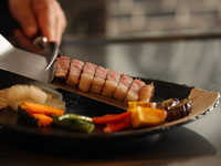 Premium Kobe Beef and Seafood Full Course - 8 Dishes