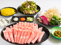 Neuer Ginjo-Lamm-Shabu-G-Kurs: All-you-can-eat und All-you-can-drink (2 Stunden) [Lamm- und Schweinefleisch-Shabu-Shabu der Marke Yonezawa]
