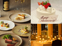 ✨7月平日限定タイムセール【ロマンチックなキャンドルとお祝いにぴったりなホールケーキ付】Wメインを愉しむ全5品お祝いディナー