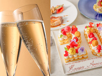 【★誕生日のお祝いに！乾杯酒＆食後カフェフリーをプレゼント★】数字が選べるナンバーケーキ付！前菜・パスタ・メイン等全4品記念日ランチ（平日）