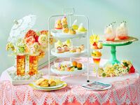 ★組数限定！10％OFFのプレゼント★【平日】◇パフェ付き◇桃とメロンづくしのバカンス・アフタヌーンティー（2時間カフェフリー6/24～）