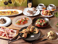 PLAN A [Free drink for 90 minutes] A casual plan at Blue Napoli with appetizers, pizza, pasta and desserts