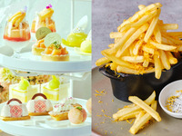 【★8月ベストレート★】◇スイーツ7種とポテトフライ付き◇桃とメロンづくしのバカンス・アフタヌーンティー（2時間 6/24～平日）