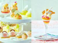 【★7月末迄限定セール★】◇スイーツ7種＆ミニパフェ付！◇桃とメロンづくしのバカンス・アフタヌーンティー（2時間 6/24～土日祝）