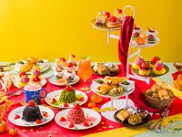 《FIKA AFTERNOON TEA》  [秋のストロベリーフェア～錦秋～]・【9月～11月】ケーキ、菓子、セイボリーのアフタヌーンティーセット