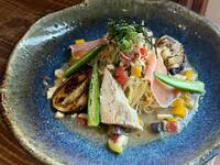 ２種ハムと夏野菜の和風冷製パスタ※8/5からです