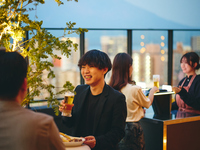 【無制限Beer Terrace】FREE FLOW+豚肩ロースBBQソースなどのお料理が付いたテラスプラン（日〜木）