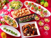 【秋の歓送迎会】個室で楽しむ豪華ビュッフェ＆先付付き飲み放題〜7,700円〜