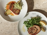 【B Set】前菜4種と選べる魚料理または肉料理
