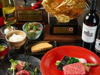 【ランチ・ディナー心斎橋で楽しむ神戸牛鉄板焼き】神戸牛とフォワグラの鉄板焼きコース　全9品税サ込み