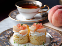 Seasonal scones/peach (Tea Set)