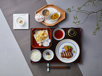 [Lunch] Beef Steak Tempura Set