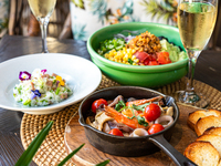 オフィシャルWeb限定最安値【Resort Lunch Share Dining】サラダやパスタなど全6品+乾杯スパークリング(平日限定)