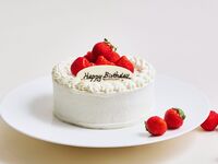 【バースディケーキ】ストロベリーショートケーキ（白）4号サイズ