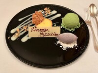<Weekday lunch only> Includes a dessert decorated in birthstone colors! A full course featuring both fish and meat dishes: “JAPONISM” | 9,500 yen