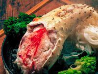 《50周年》タラバガニの鉄鍋グリルと厳選牛ヒレ70g