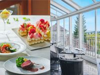 窓際確約【ナンバーケーキで豪華にお祝い贅沢ランチ】オマール海老や特選牛フィレ肉など豪華Wメイン！ナンバーケーキ付スペシャルランチ 全5品