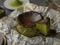 [Takeout] Seasonal Maccha Basque Cheesecake