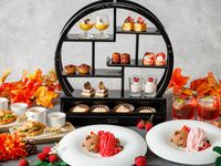 [Strawberry × Chestnut, Purple Sweet Potato, Pumpkin] Strawberry & Autumn Harvest Afternoon Tea + Favorite Color Kumachan + Guaranteed Window Seat (available only on weeknights)