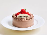 【バースディケーキ】ストロベリーチョコレートショートケーキ（黒）　4号サイズ